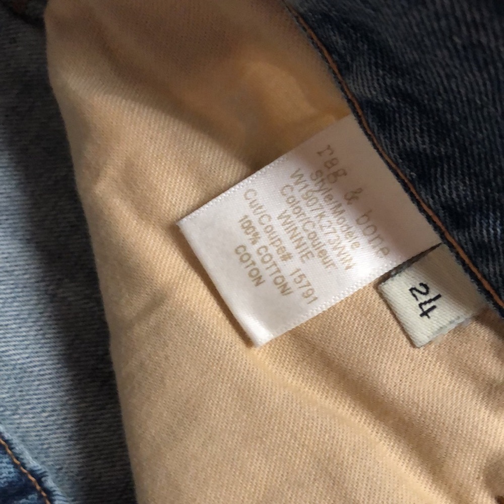 Rag & Bone Winnie Cut Off Distressed Shorts - Picture 5 of 5